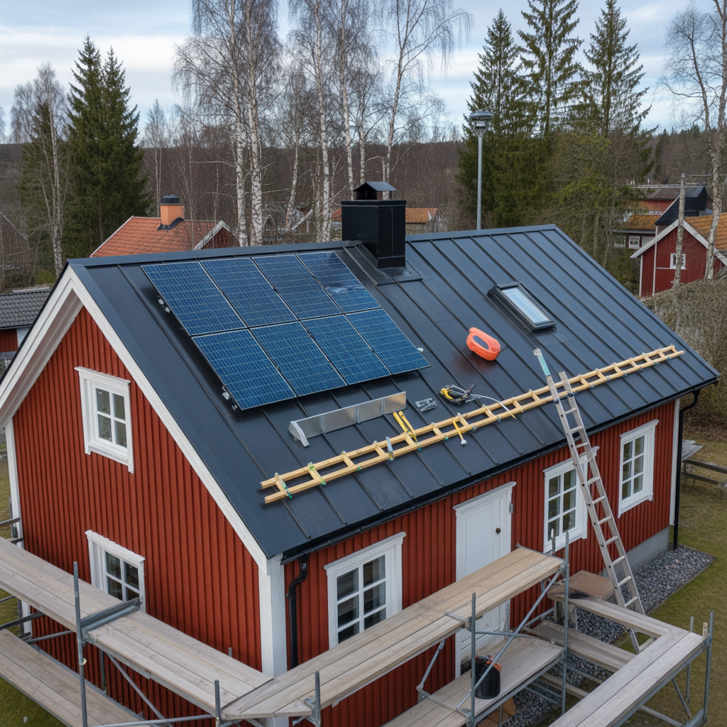 forbered taket for solceller checklista och kostnad